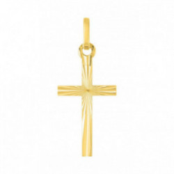 Pendentif croix or jaune