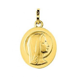 Médaille vierge or jaune