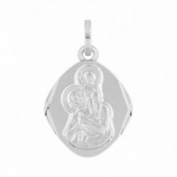 Médaille Saint Christophe or blanc