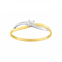 Bague 2 ors et oxyde.