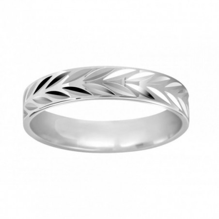 Alliance femme or blanc