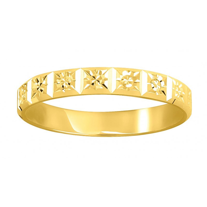 Alliance femme or jaune