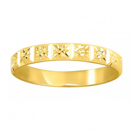 Alliance femme or jaune