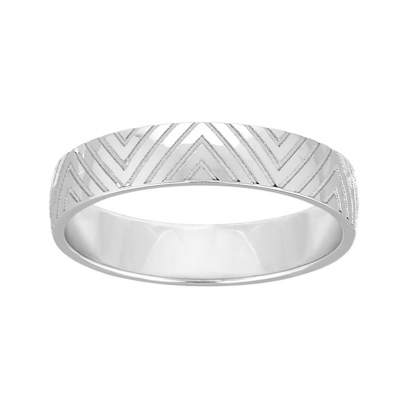 Alliance homme or blanc