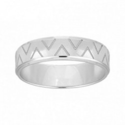 Alliance homme or blanc