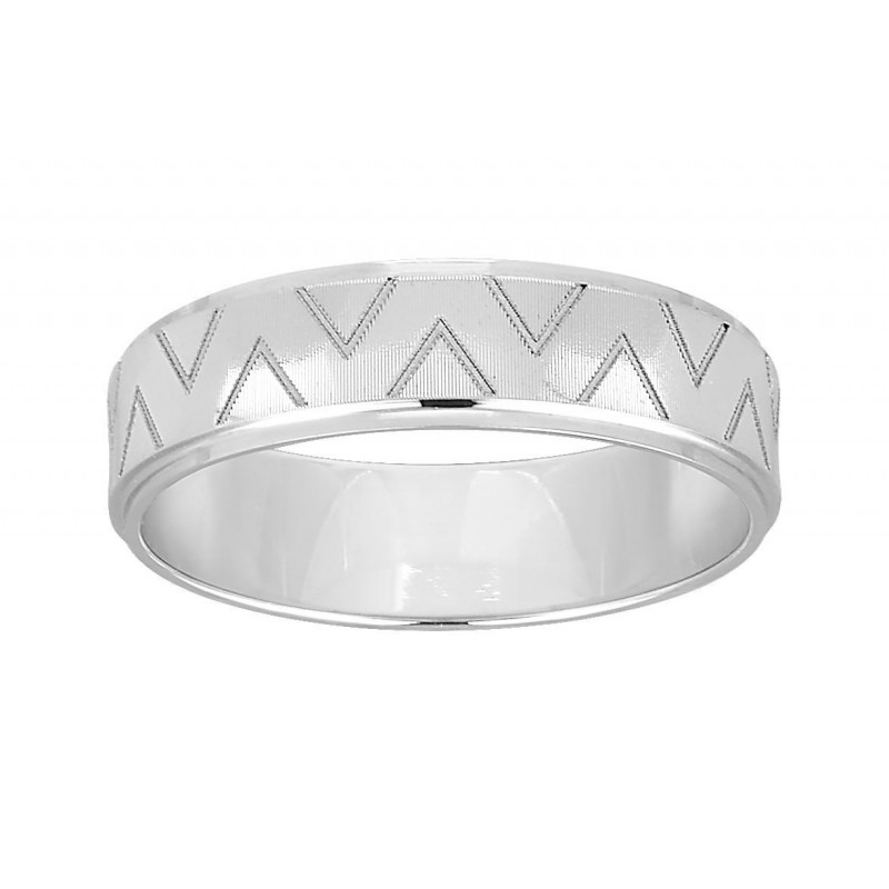 Alliance homme or blanc