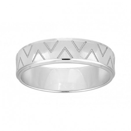 Alliance homme or blanc