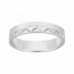 Alliance homme or blanc