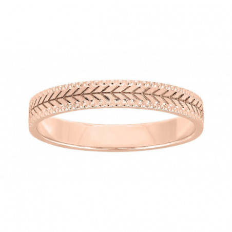 Alliance femme or rose