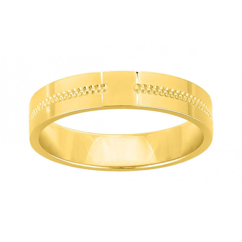 Alliance homme or jaune