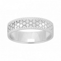 Alliance homme or blanc