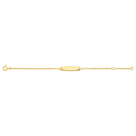 Gourmette bébé or jaune 750/1000ème