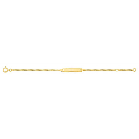 Gourmette bébé or jaune 750/1000ème