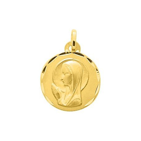 Médaille vierge or jaune