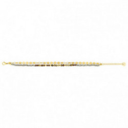 Bracelet acier doré