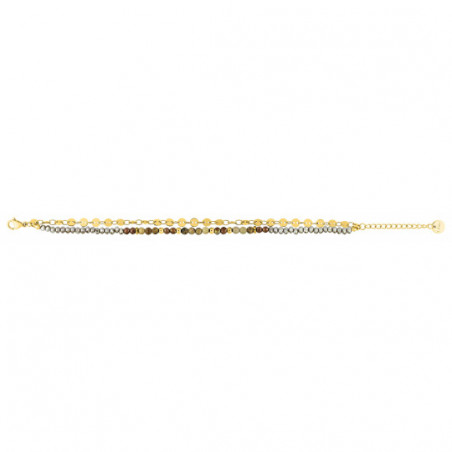 Bracelet acier doré