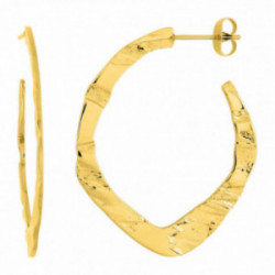 Boucles d'oreilles acier doré