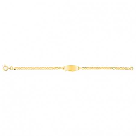 Gourmette bébé or jaune 375/1000ème
