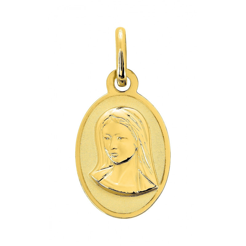 Médaille vierge or jaune