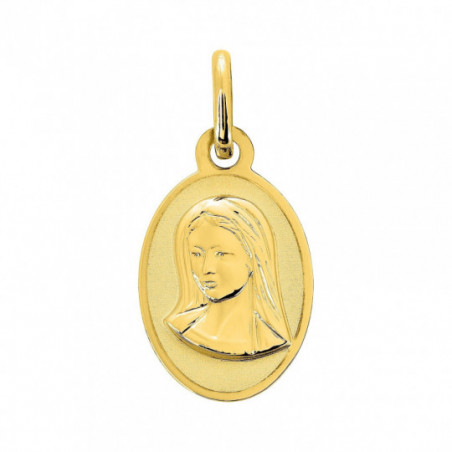 Médaille vierge or jaune