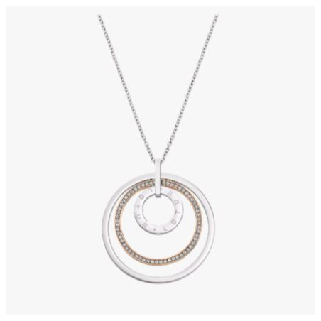 Collier acier femme Lotus