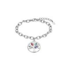 Bracelet acier femme Lotus style