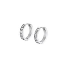 Boucles d'oreilles acier femme Lotus