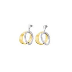 Boucles d'oreilles acier femme Lotus