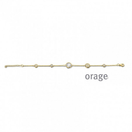 Bracelet femme Plaqué or et oxydes