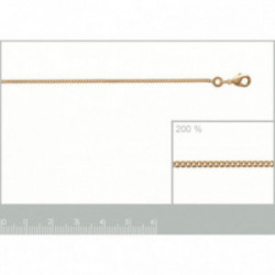 Chaine plaqué or 750/1000ème maille gourmette