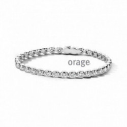 Bracelet femme rivière d'oxydes argent