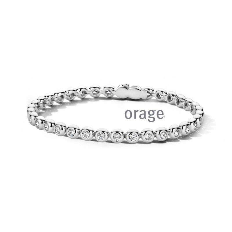 Bracelet femme rivière d'oxydes argent