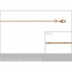 Chaine plaqué or 750/1000ème maille forçat