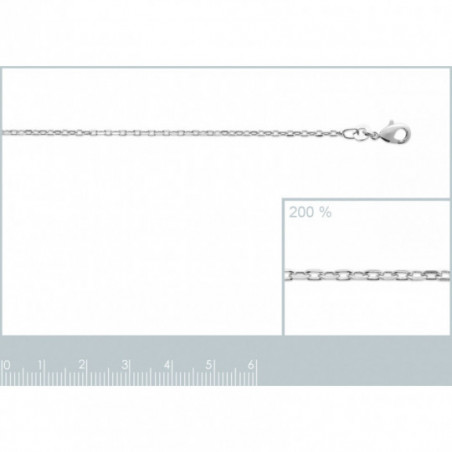 Chaine argent 925/1000ème maille forçat