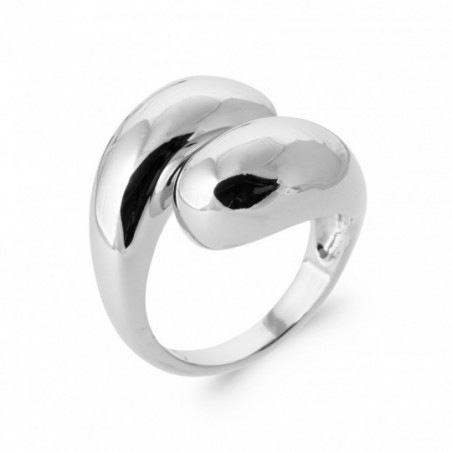 Bague volume argent
