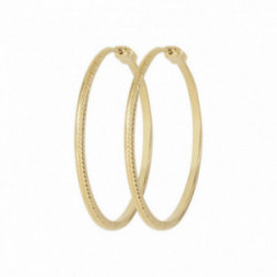 Maxi créoles plaqué or