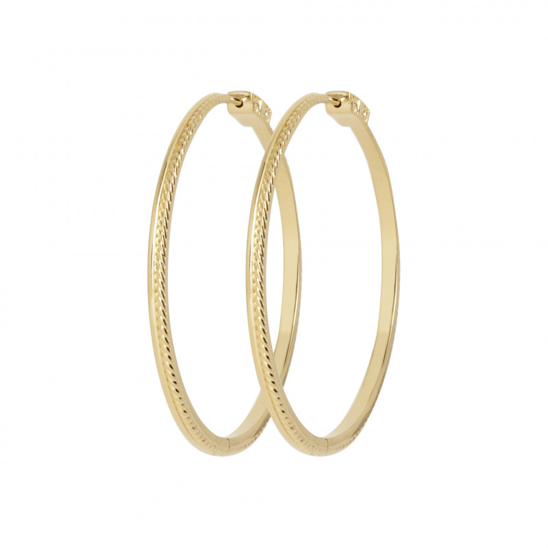 Maxi créoles plaqué or