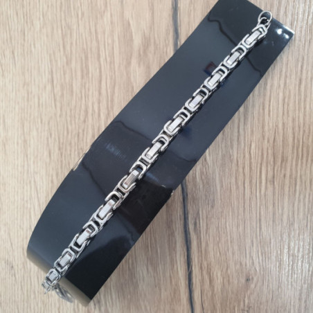 Bracelet acier homme maille fantaisie