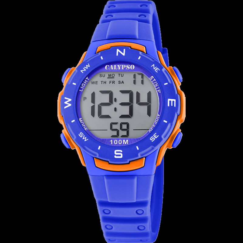 Montre enfant Calypso mixte bleu et orange