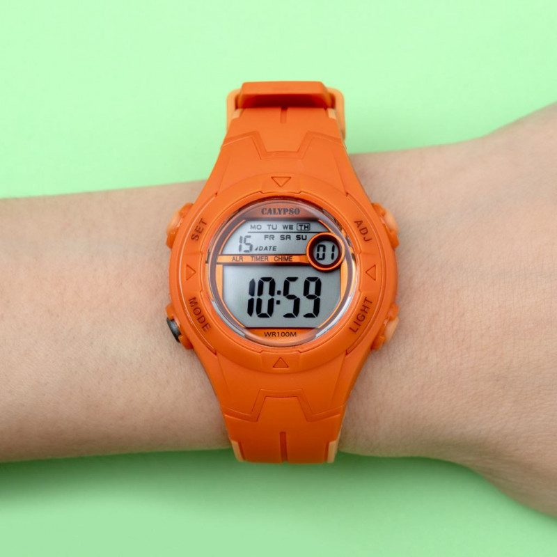 Montre enfant Calypso orange mixte