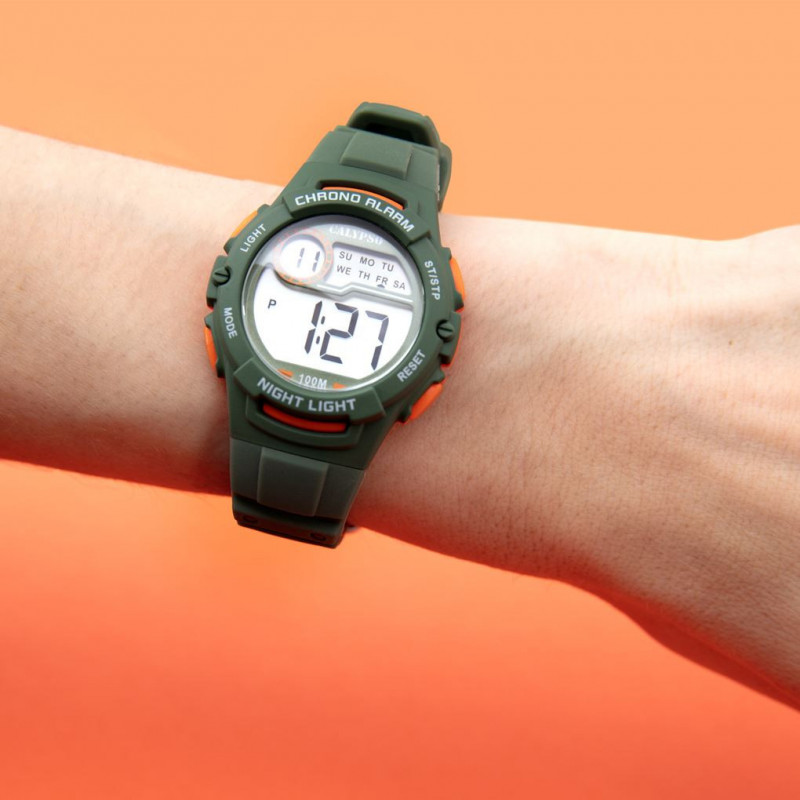 Montre enfant Calypso kaki mixte