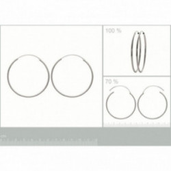 Grandes créoles argent