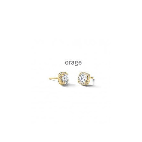 Boucles d'oreilles puces plaqué or femme