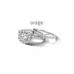 Bague double argent et oxydes