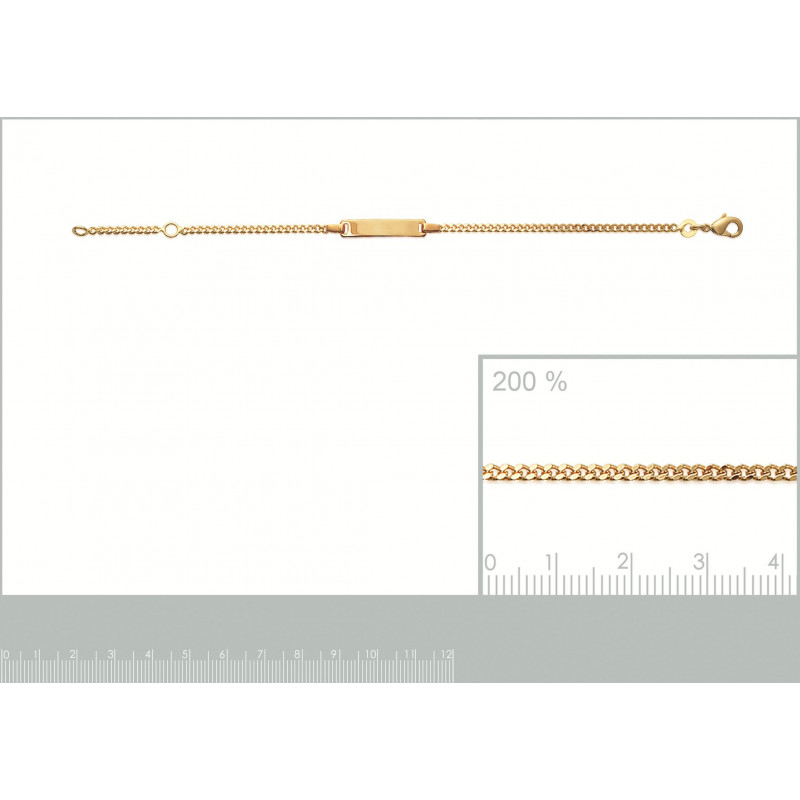 Identité bébé en plaqué or