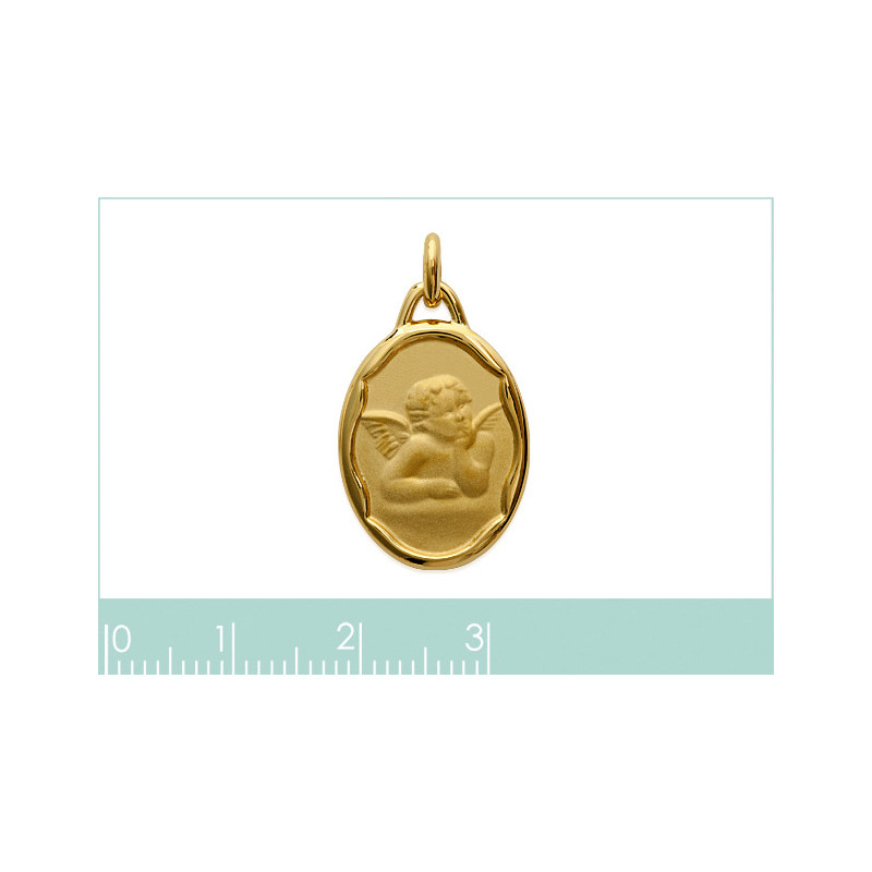 Médaille ange plaqué or Médaille ange plaqué or