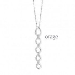 Collier argent et oxydes