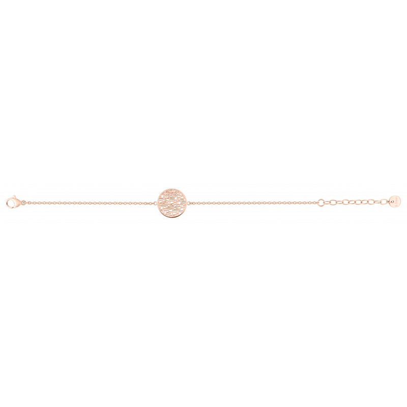 Bracelet acier rosé femme