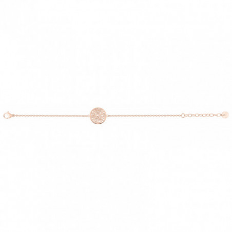Bracelet acier rosé femme