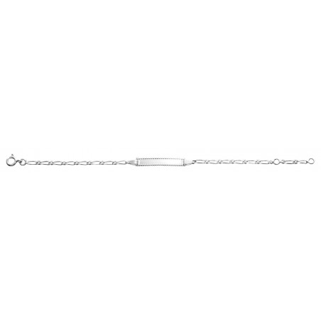 Bracelet identité argent bébé